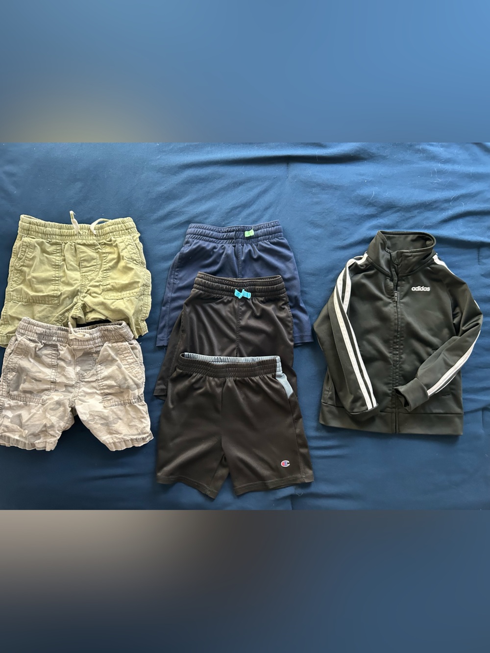 Boy’s shorts and Adidas jacket lot -3T